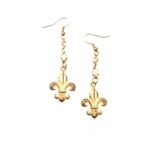 Fleur De Lis dangling earrings